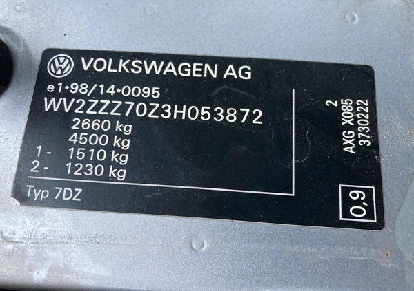 Volkswagen Multivan cena 54600 przebieg: 330000, rok produkcji 2003 z Radom małe 137